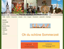 Tablet Screenshot of pfarrehanfthal.at